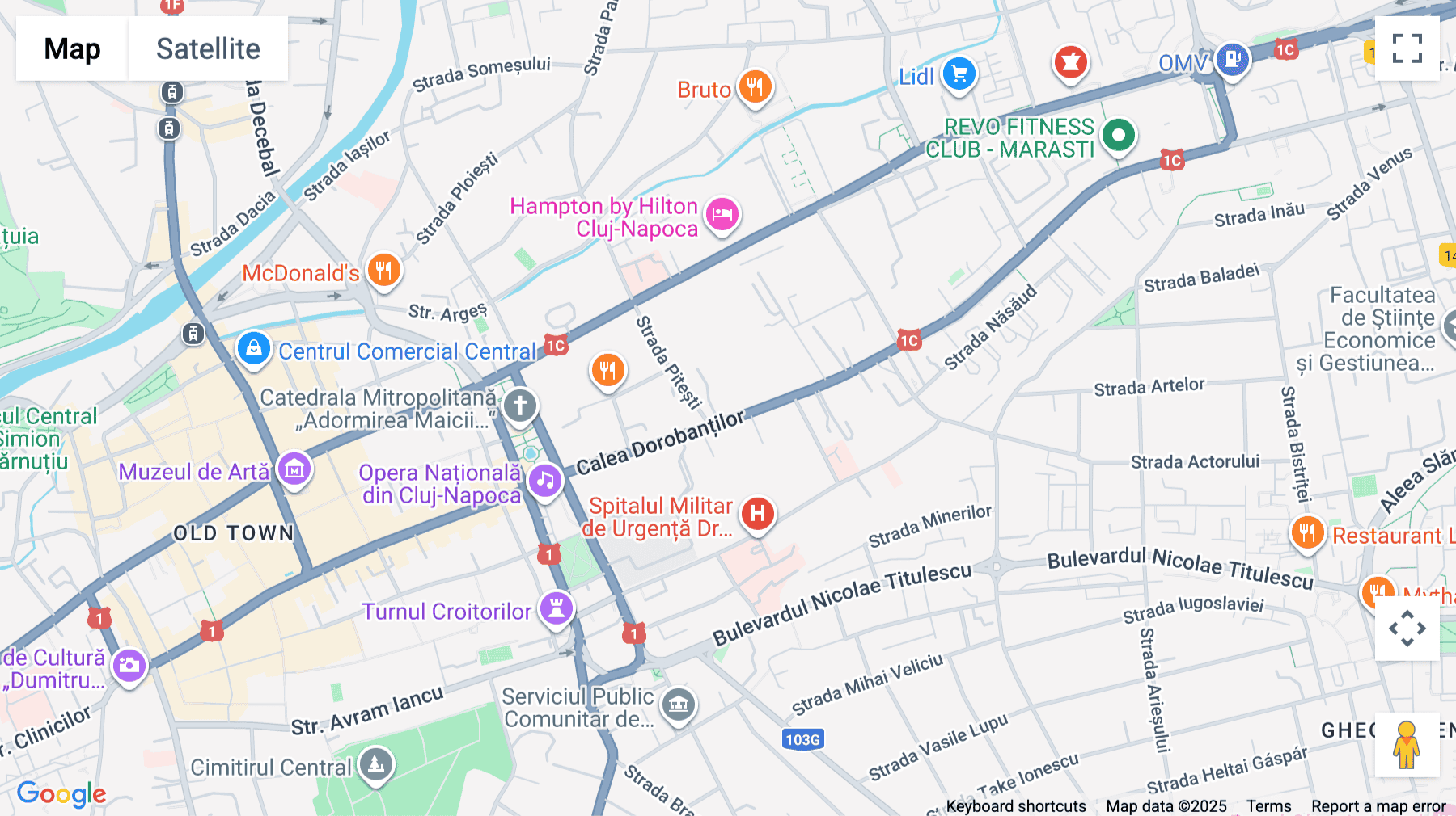 Click for interative map of 25, Calea Dorobanților, etaj 1, apartament 30, Cluj Napoca