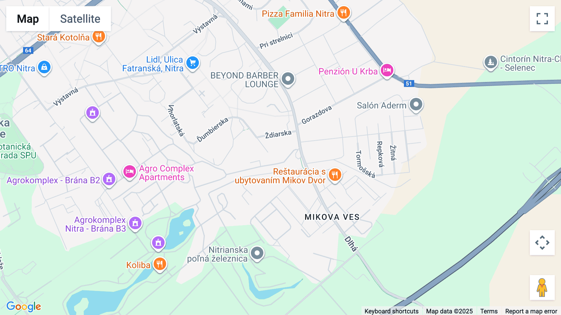 Click for interative map of Tripoint, Ždiarska 705, Chrenová, Nitra
