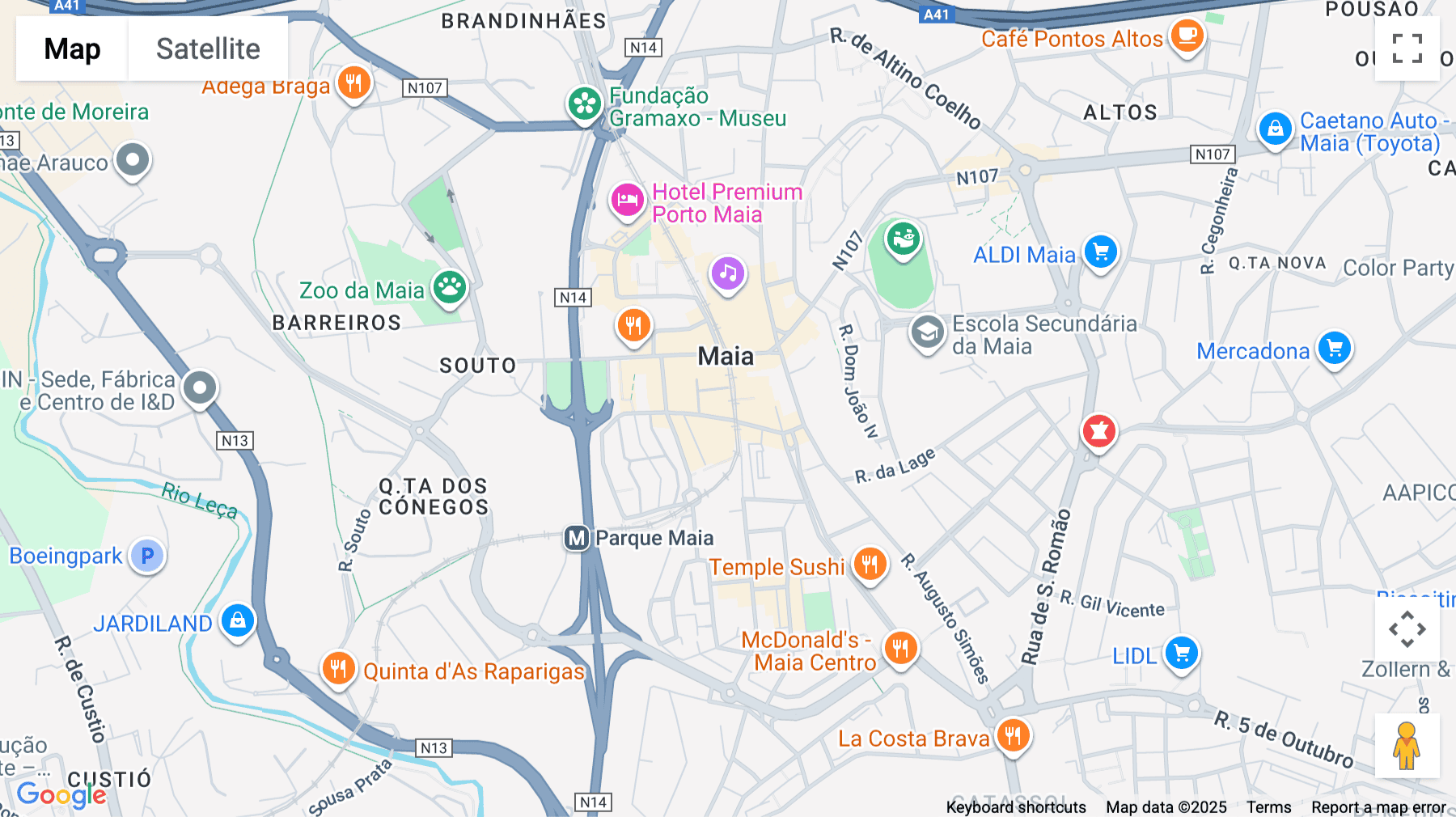Click for interative map of 98, Rua Doutor Carlos Pires Felgueiras, 3ºC, Porto