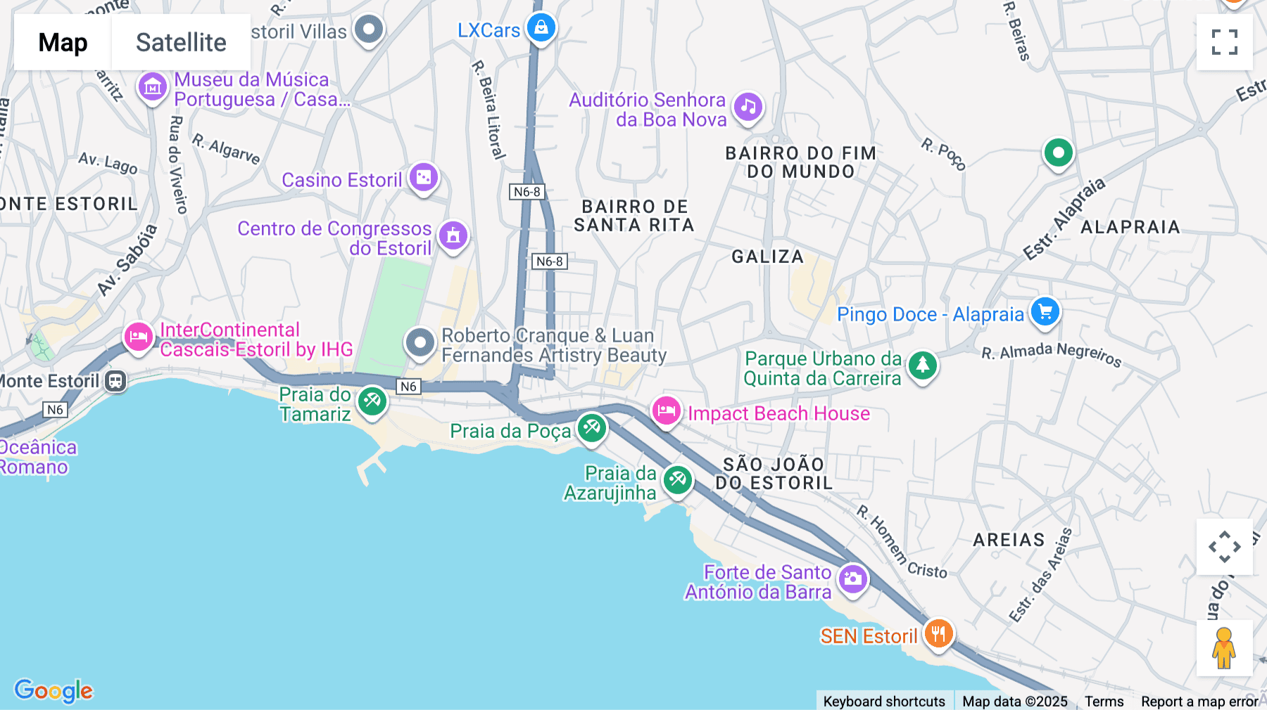 Click for interative map of Rua Samuel Gonçalves Sanches 19A, Cascais