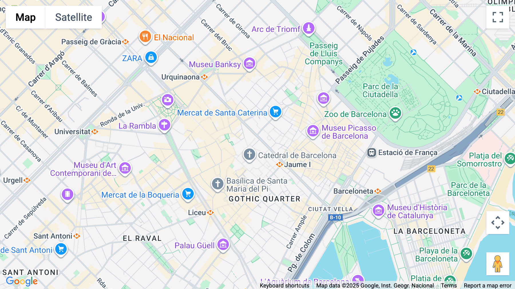 Click for interative map of 6, Avinguda de la Catedral, Ciutat Vella, Barcelona