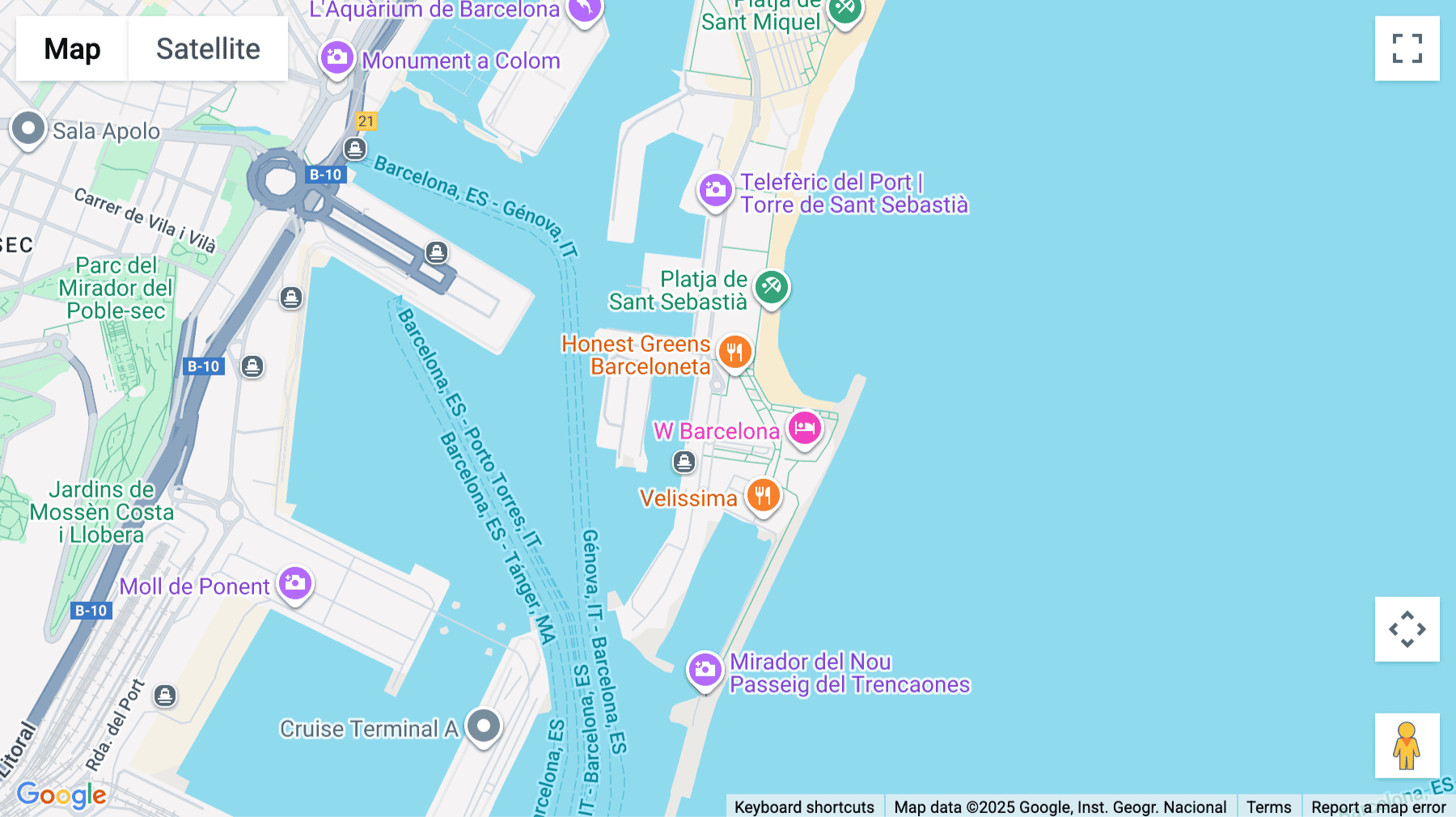 Click for interative map of Passeig Joan de Borbó, 99, La Barceloneta, Ciutat Vella, Barcelona