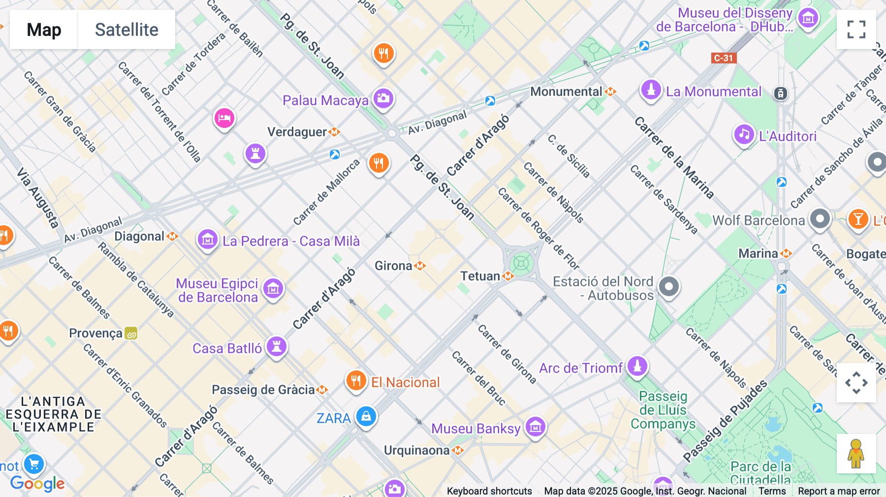 Click for interative map of 71, Carrer de Bailèn, Barcelona