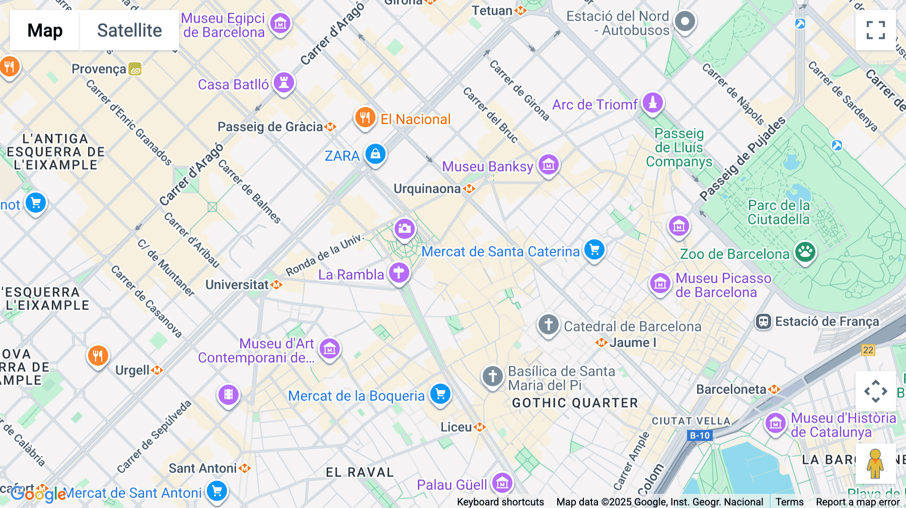 Click for interative map of 40, Avinguda del Portal de l'Àngel, Barcelona