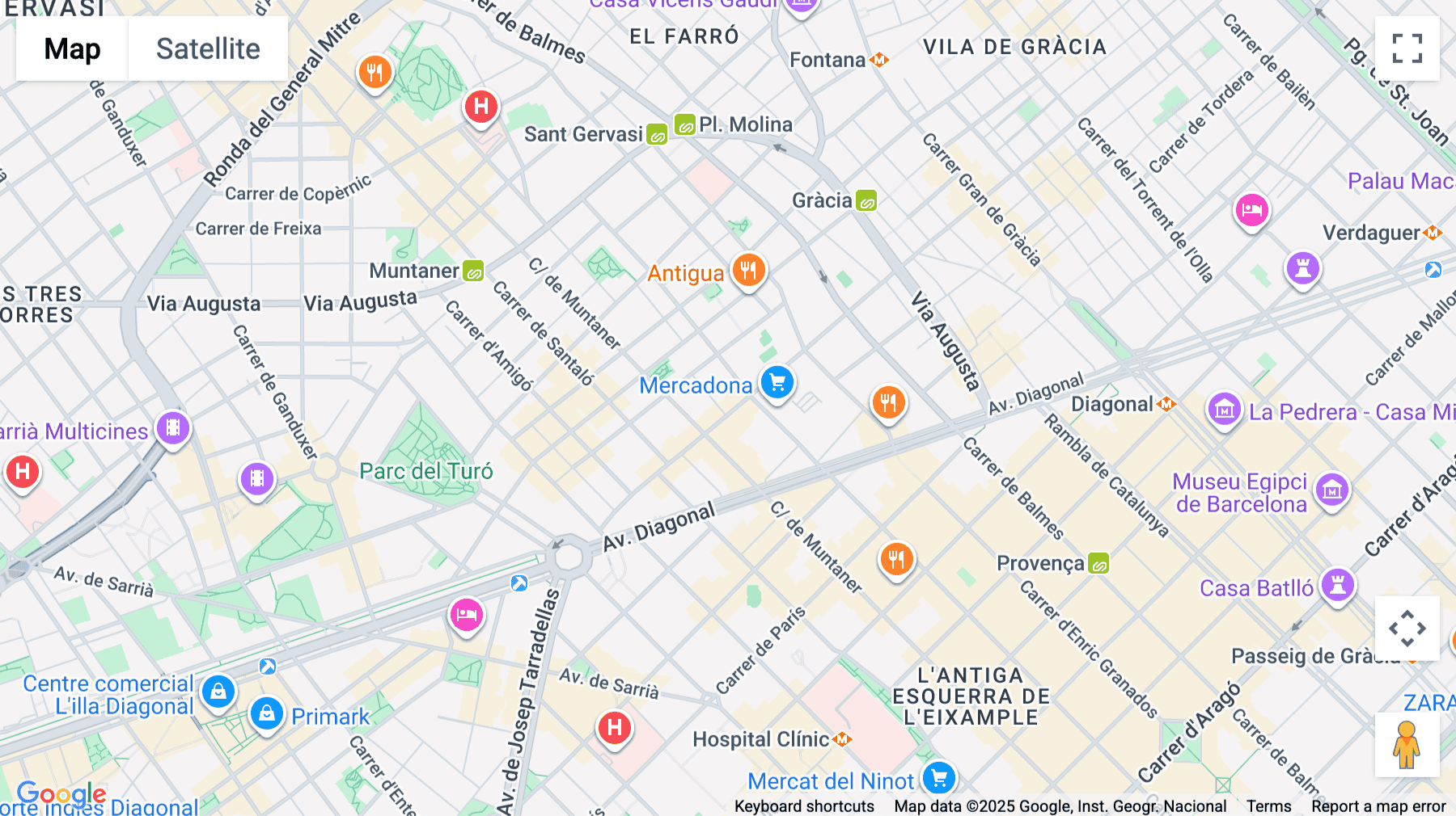Click for interative map of 47, 49, Travessera de Gràcia, Barcelona