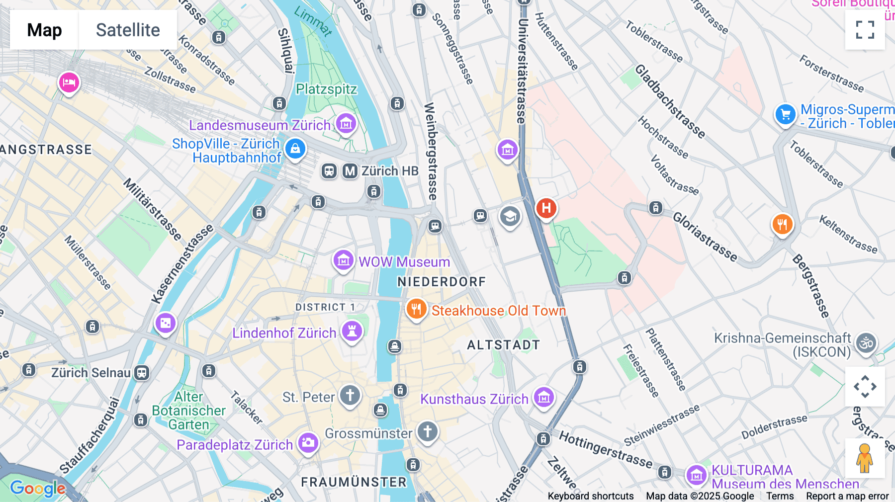 Click for interative map of Seilergraben 61, Zurich