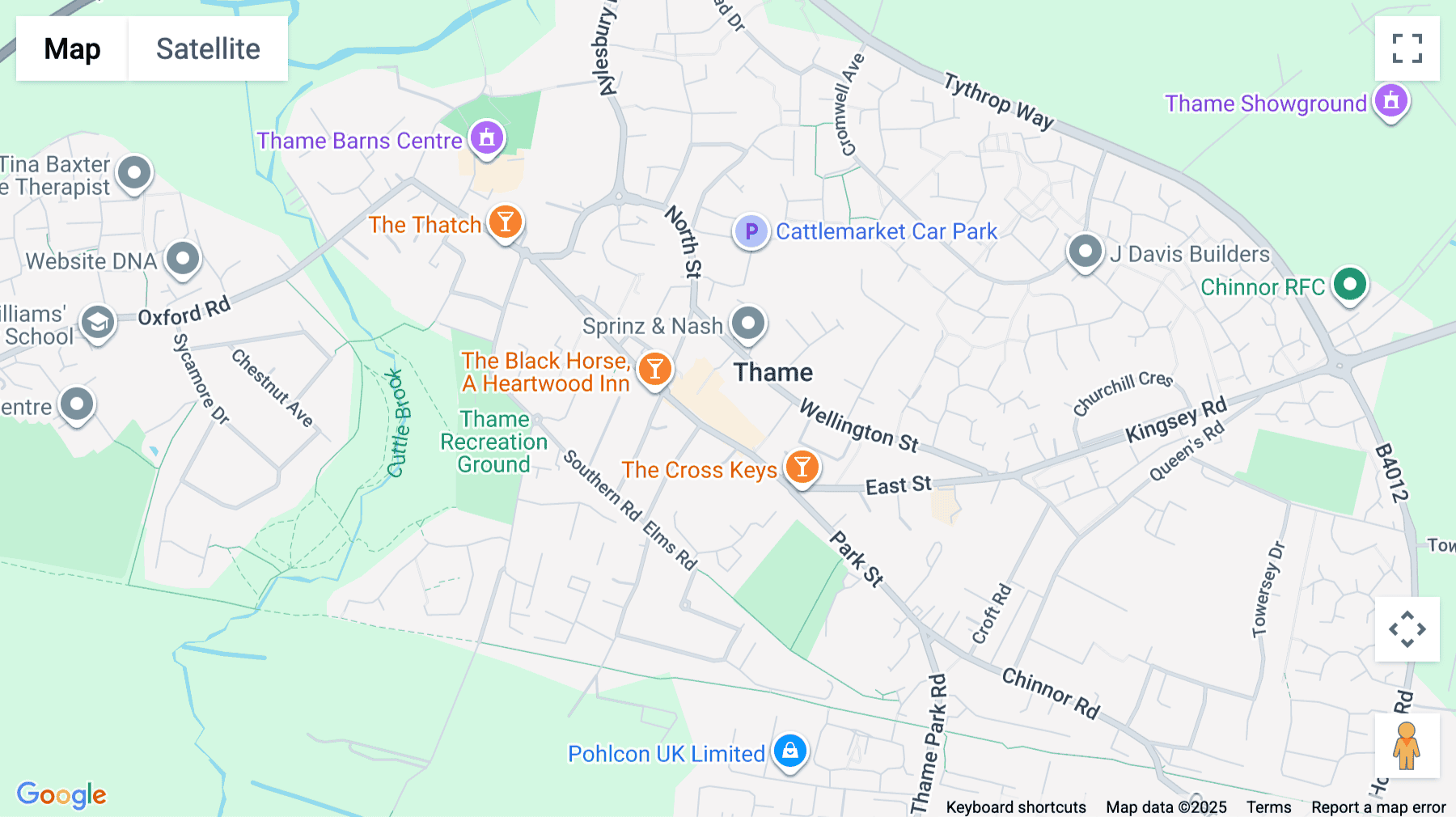 Click for interative map of 13, Upper High Street, Thame