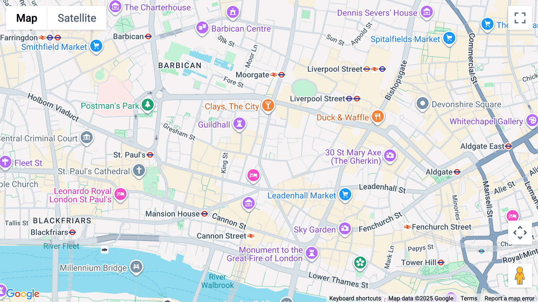 Click for interative map of Tokenhouse, 11/12 Tokenhouse Yard, London