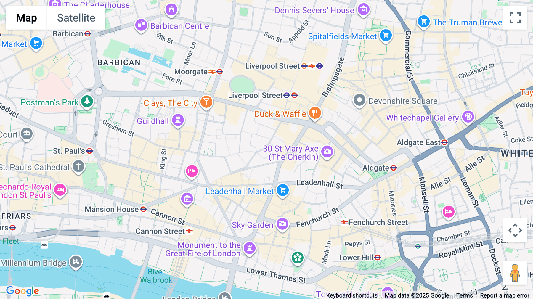 Click for interative map of Tower 42 at The International Financial Centre, 25 Old Broad Street, London