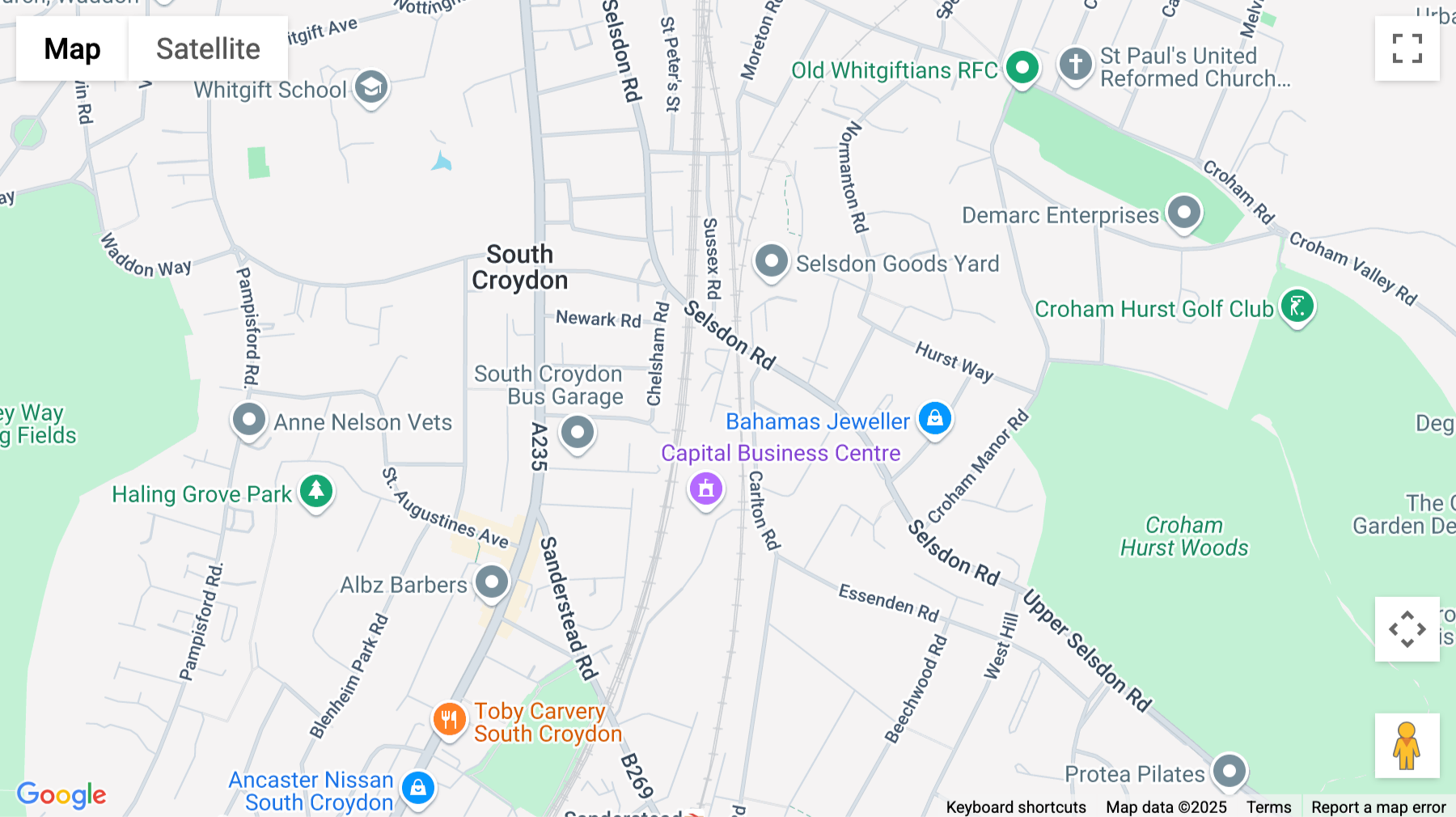 Click for interative map of 22 Carlton Road, South Croydon, Croydon, Croydon
