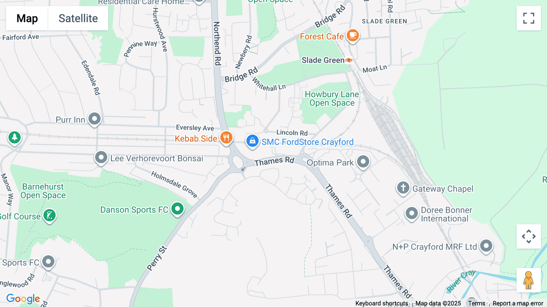 Click for interative map of Parkside Works Unit D, Texcel Business Park, Thames Road, Dartford, Dartford
