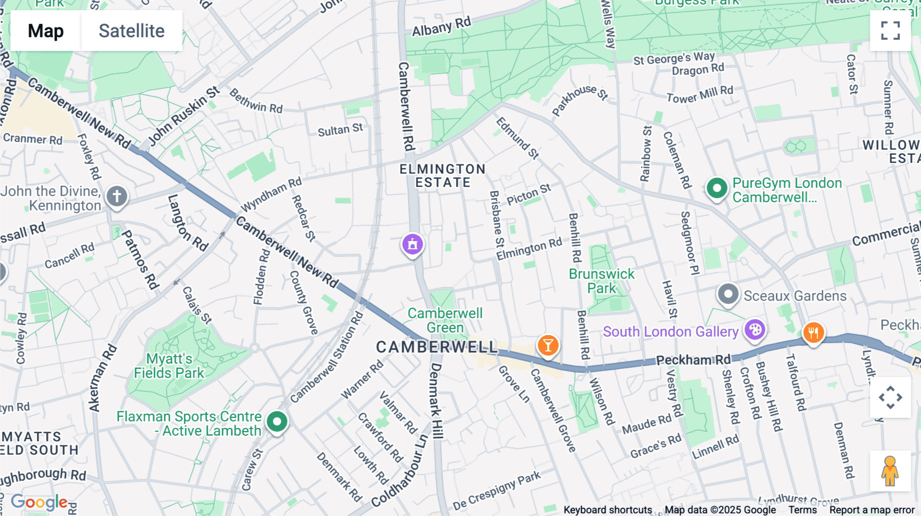 Click for interative map of Camberwell Business Centre, 99-103 Lomond Grove, Camberwell, London