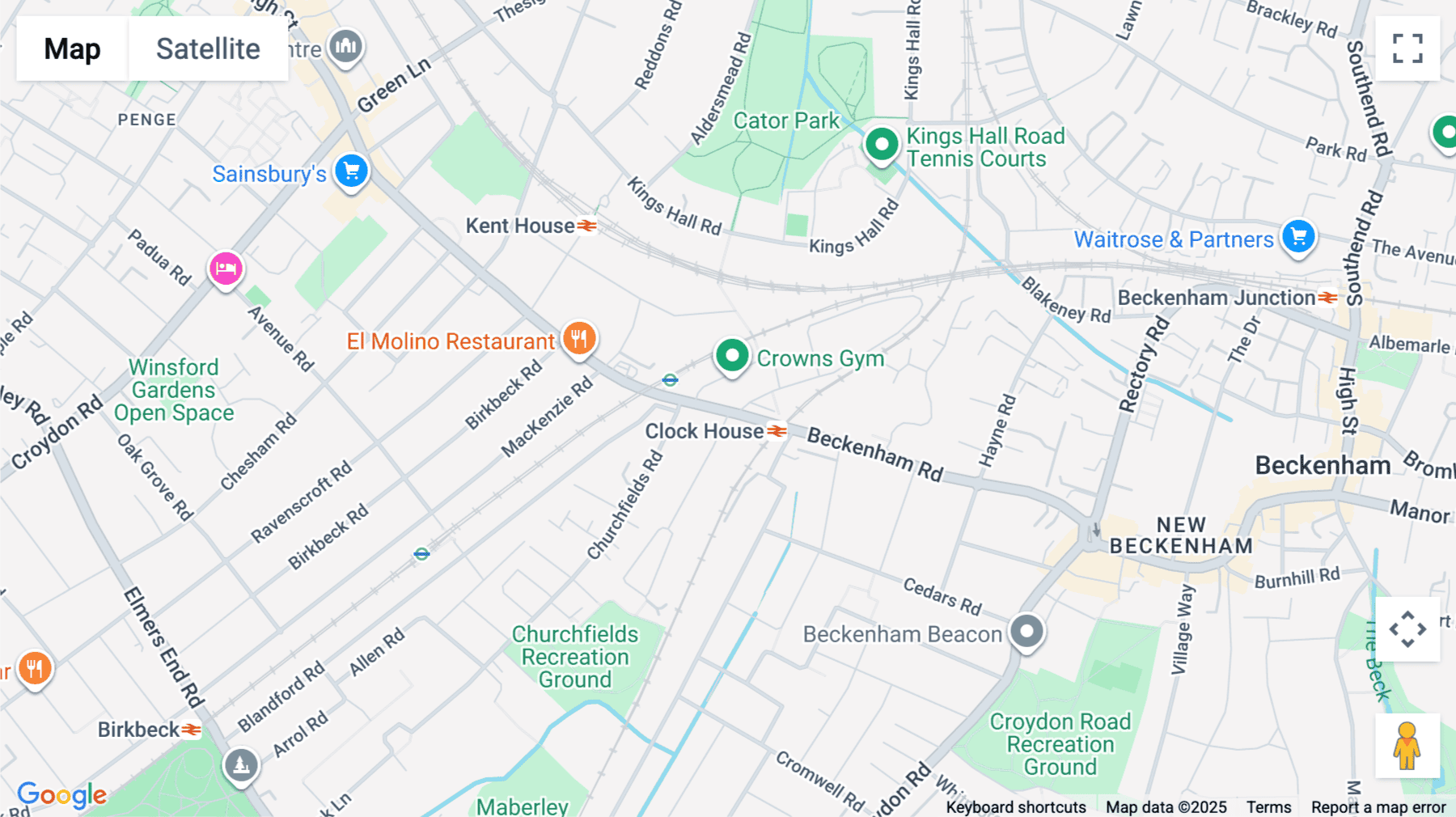 Click for interative map of 78 Beckenham Road, Bromley, Beckenham