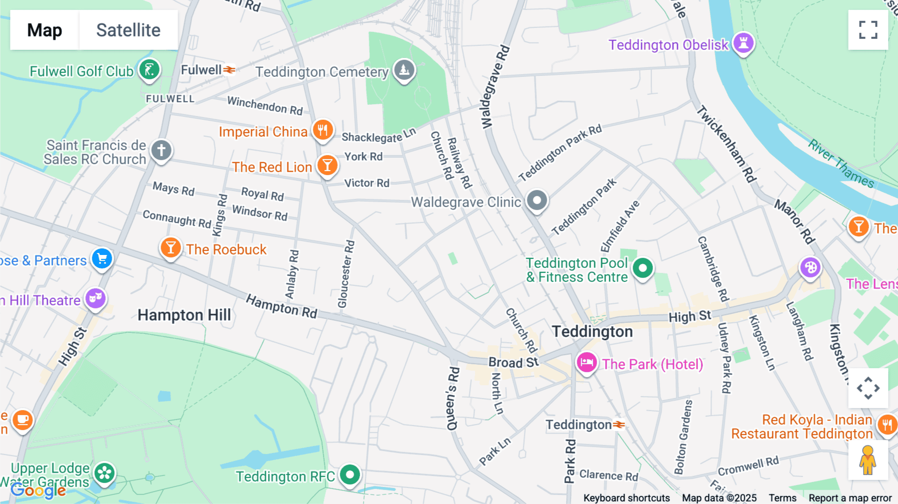 Click for interative map of Crest House, 102, 104 Church Road, Teddington, Middlesex, Teddington