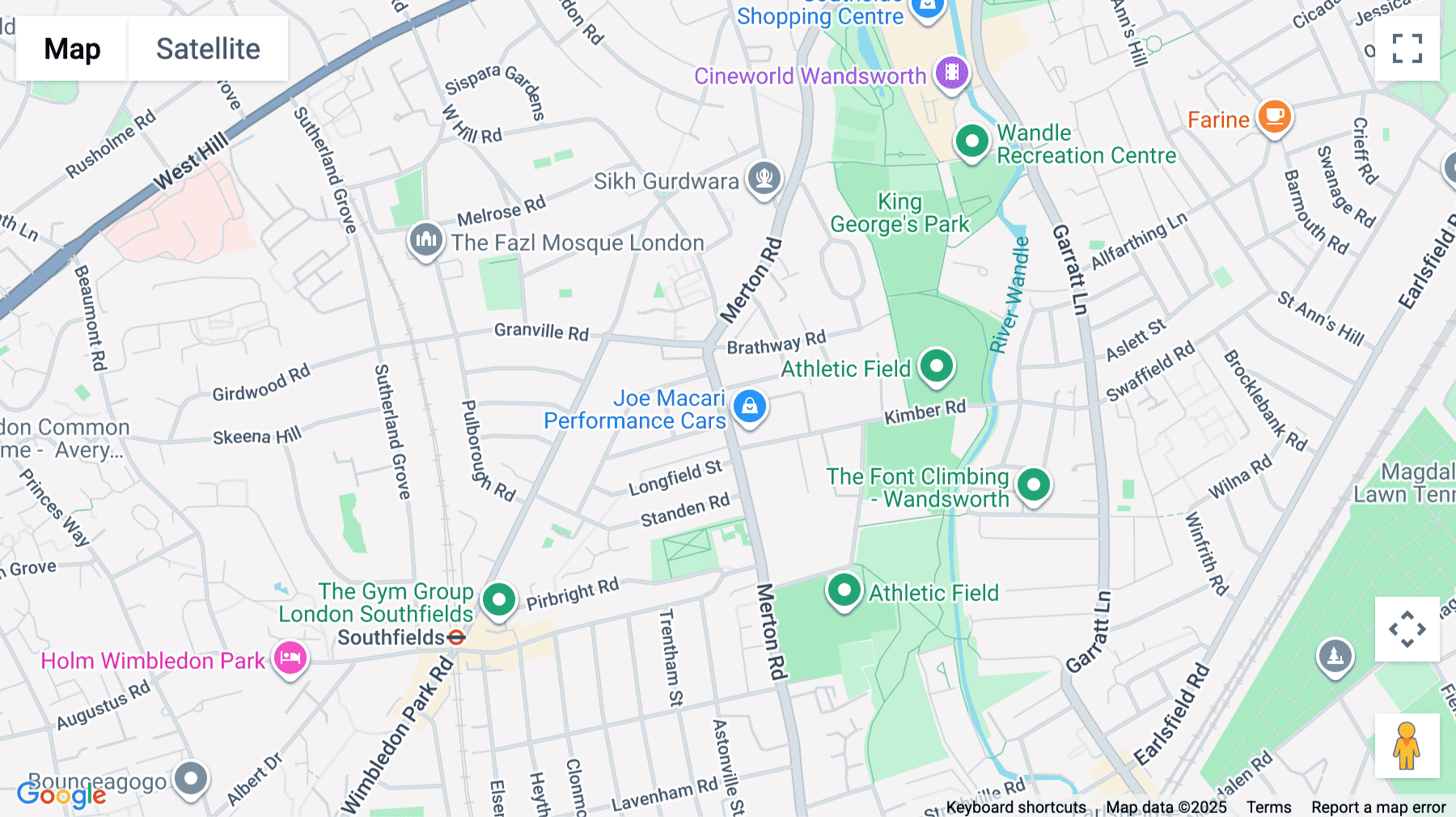 Click for interative map of 249-251 Merton Road,  Wandsworth, London