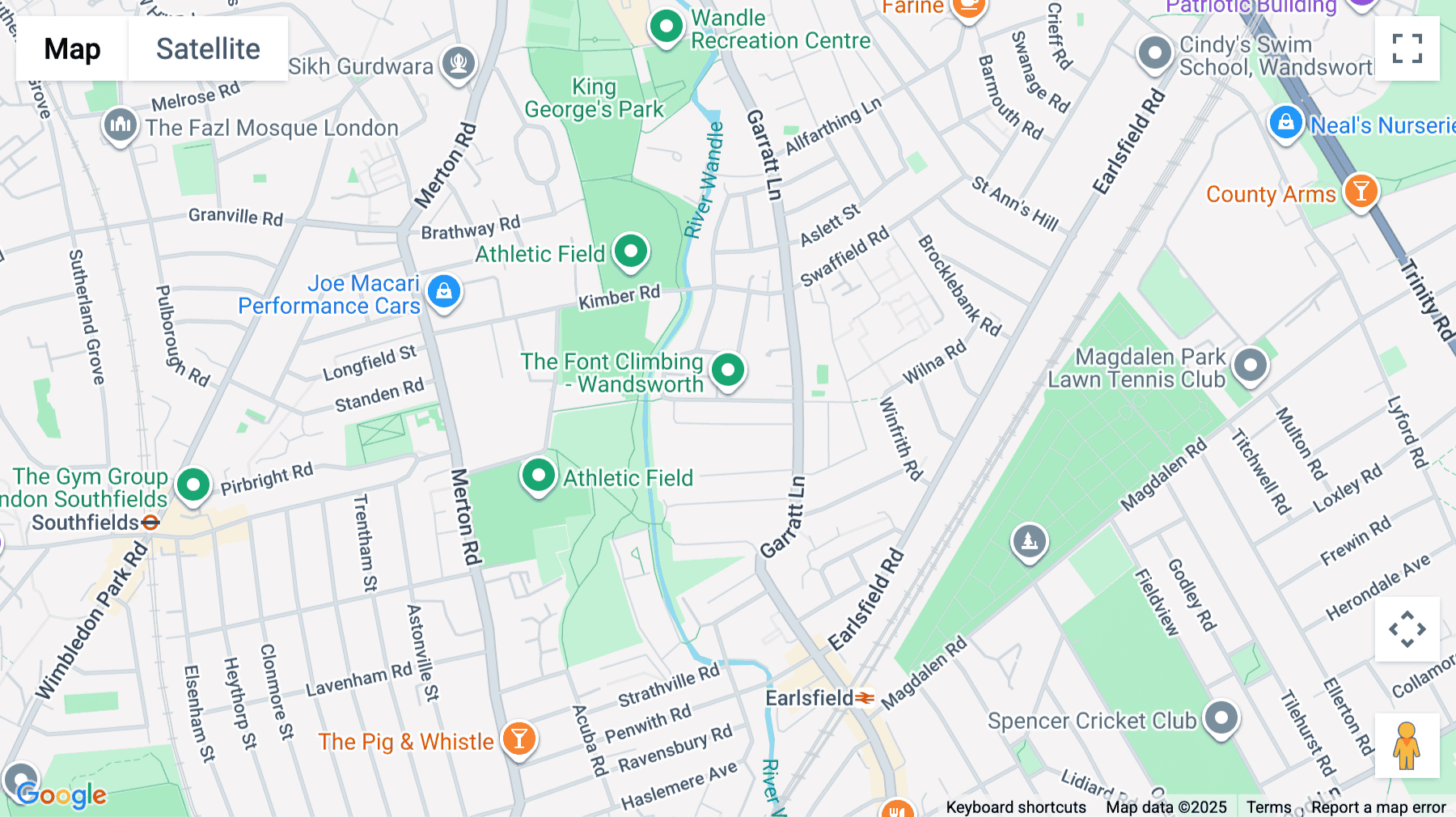 Click for interative map of Earlsfield Business Centre,  9 Lydden Road, London