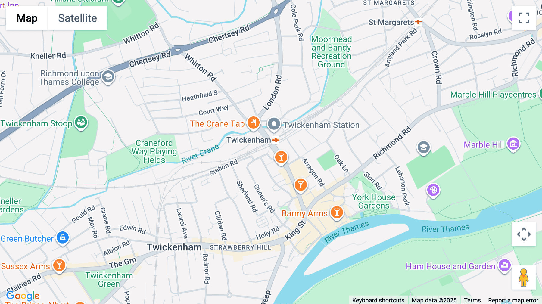 Click for interative map of Regal House, 70 London Road, Twickenham, Twickenham