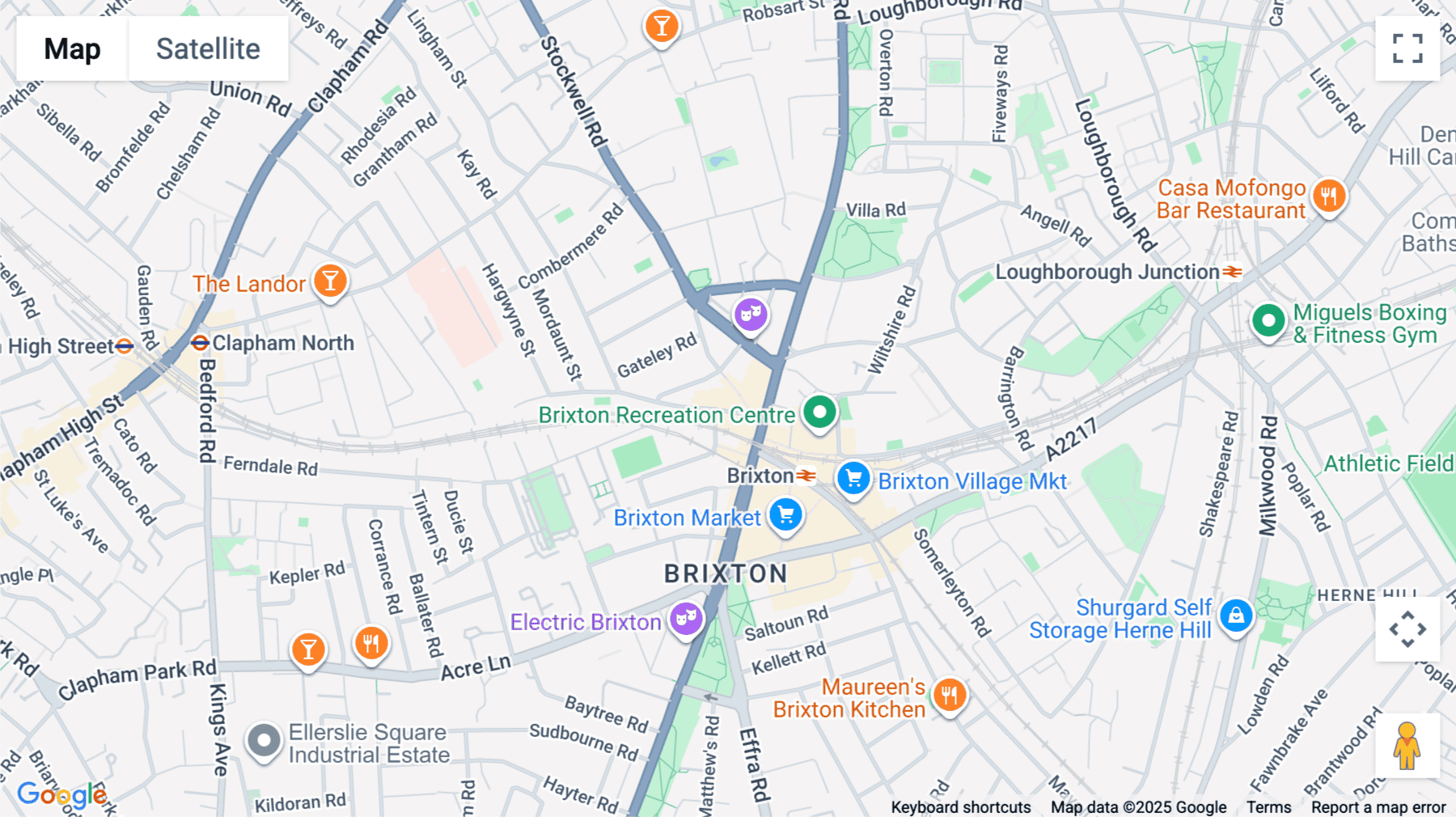 Click for interative map of 241 / 251 Ferndale Road, Brixton, London