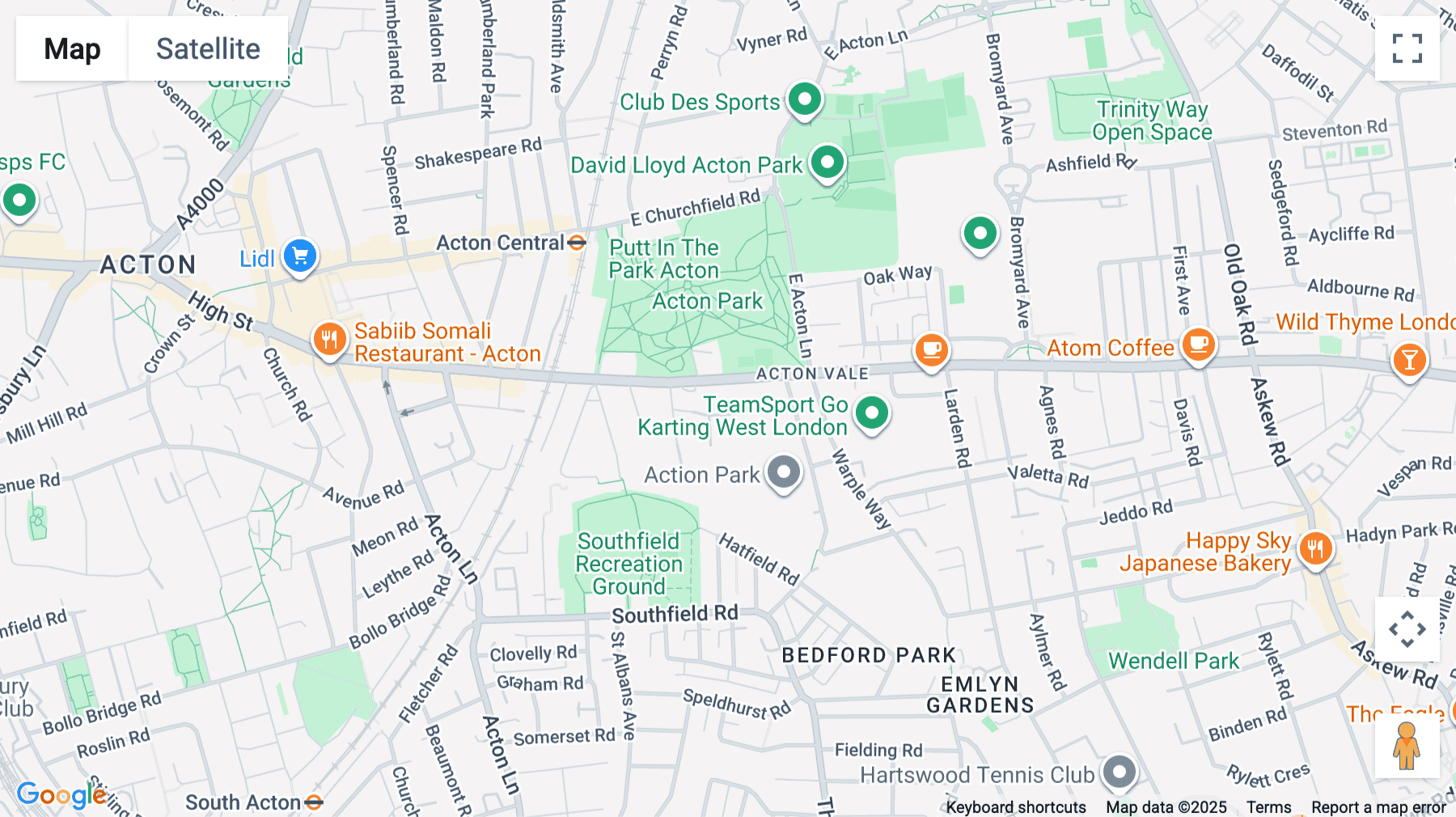 Click for interative map of Access House, 207-211 The Vale, London