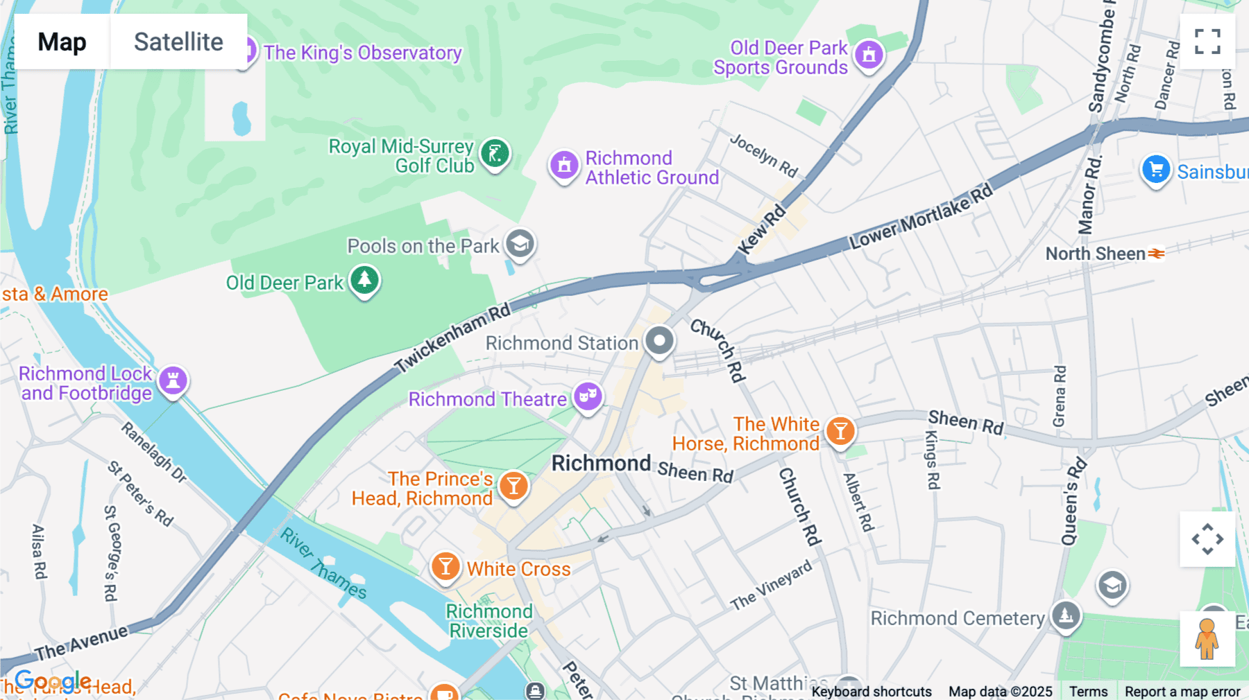 Click for interative map of Parkshot House, 5 Kew Road, Richmond, Richmond