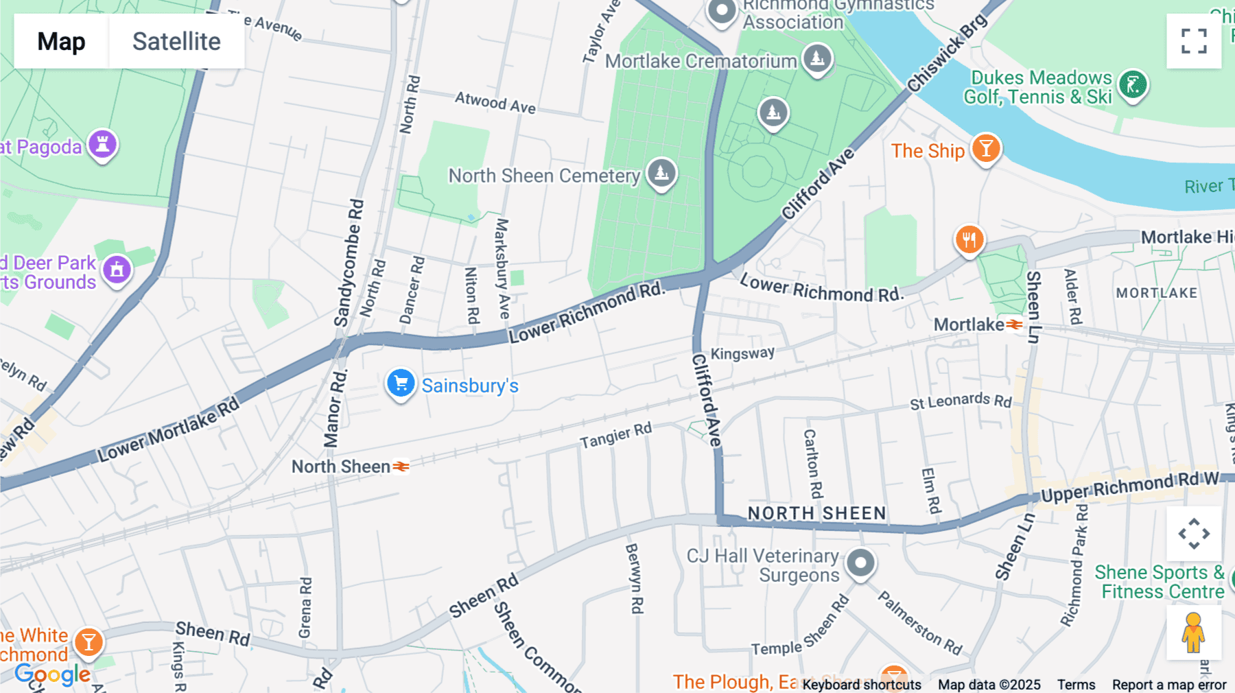 Click for interative map of Diamond House, Lower Richmond Road, Richmond, Richmond