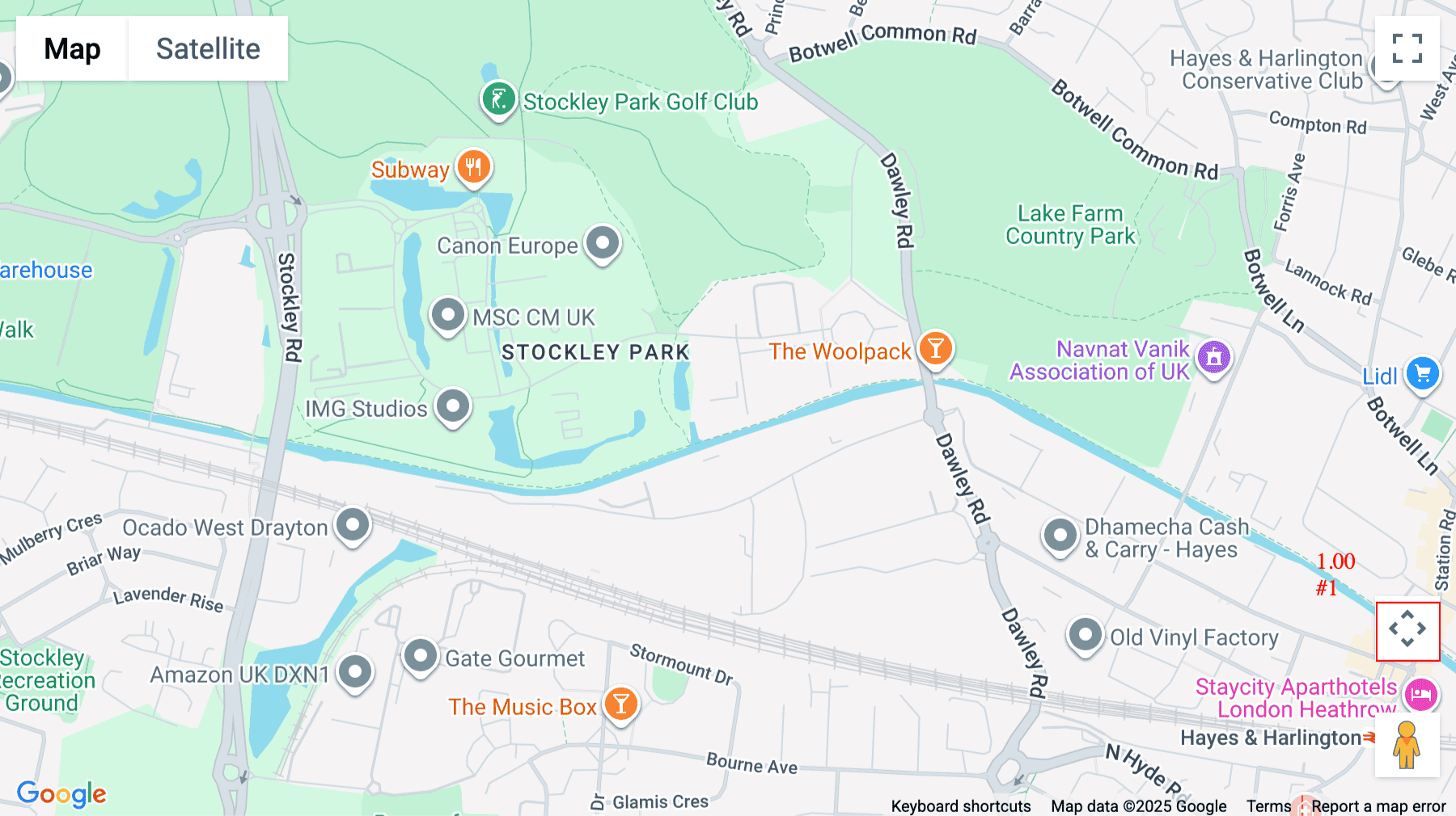 Click for interative map of Palladia 6-9 The Square, Stockley Park, Uxbridge, Uxbridge