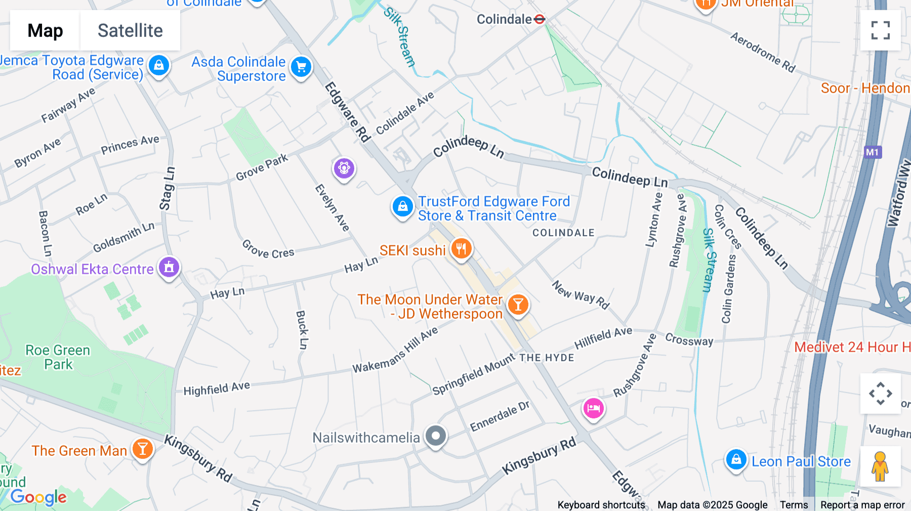 Click for interative map of Unit 2 Watling Gate, 297-303 Edgware Road, Colindale, Edgware