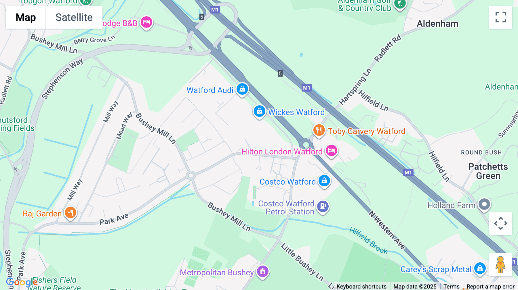 Click for interative map of CP House, Otterspool Way, Watford by Pass, Watford, Watford