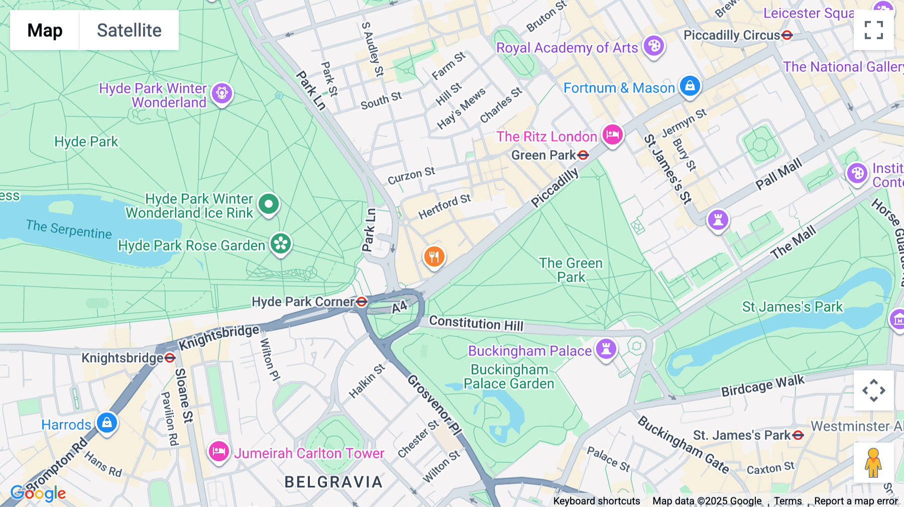 Click for interative map of 118 Piccadilly, London