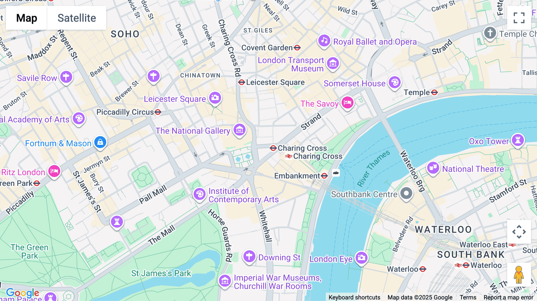Click for interative map of Golden Cross House,   8 Duncannon Street, Strand, London