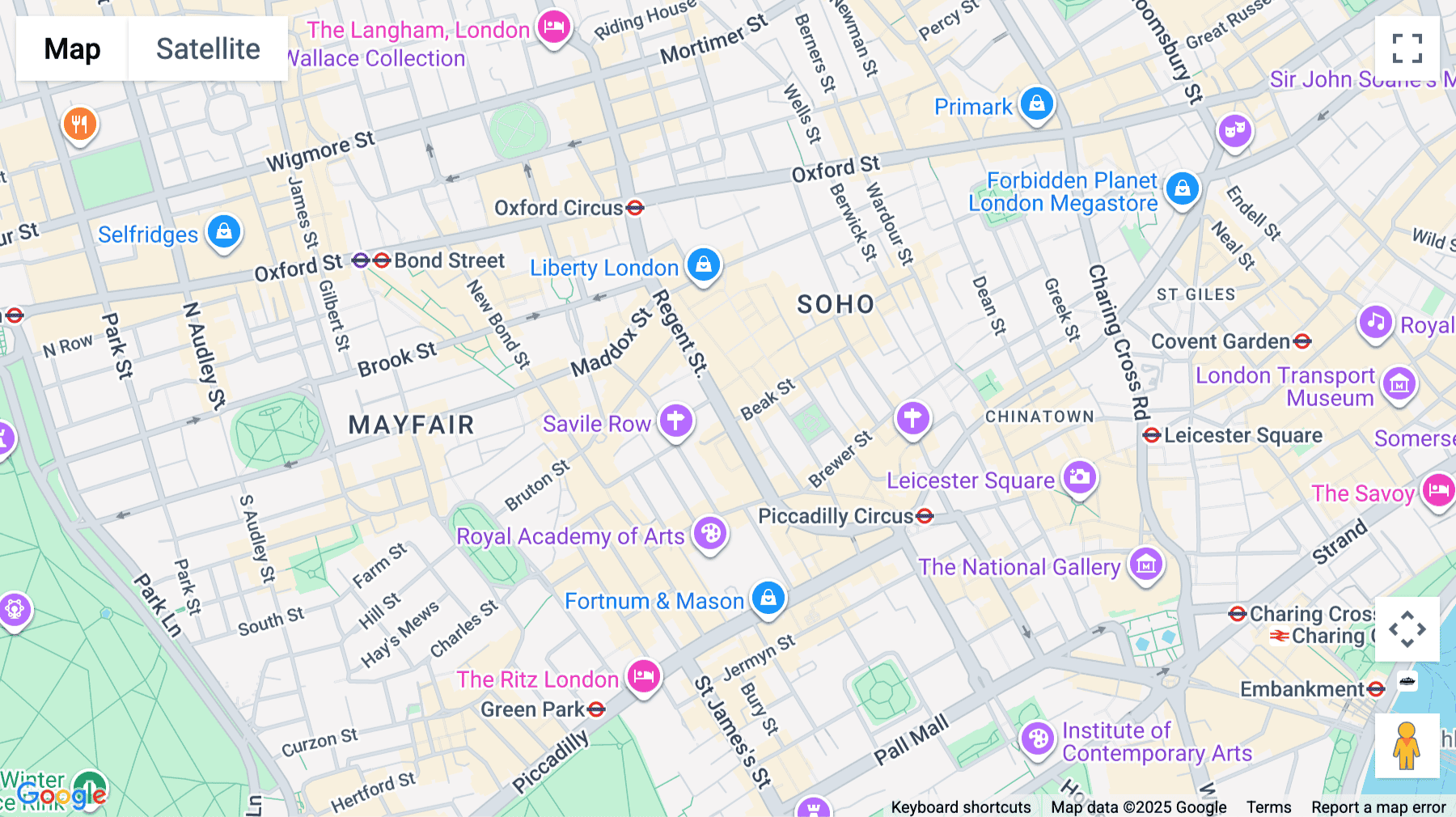 Click for interative map of 328 Linen Hall,   Regent Street, London