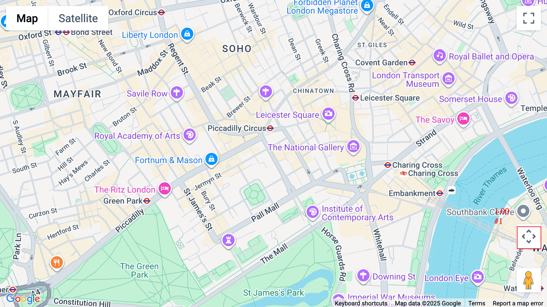 Click for interative map of 4th Floor, Rex House, 12 Regent Street, London