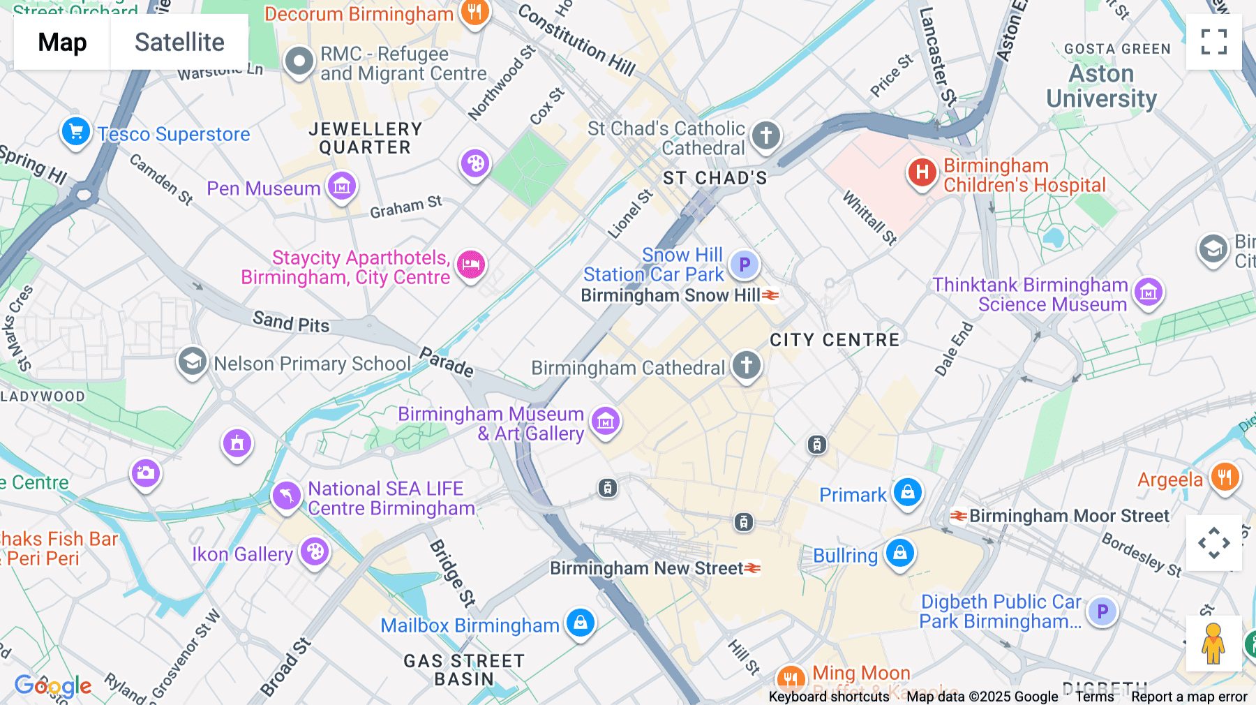 Click for interative map of Cornwall Buildings, 45-51 Newhall Street, Birmingham, Birmingham