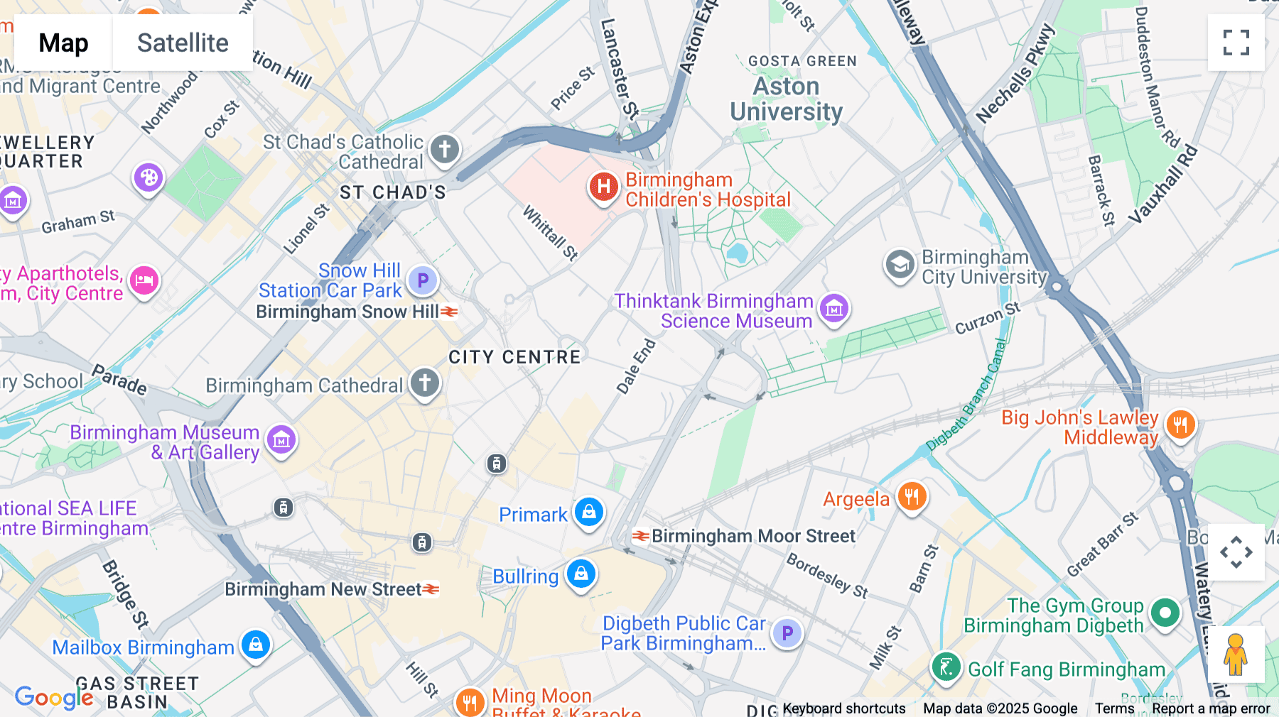 Click for interative map of 46 The Priory Queensway, Birmingham, Birmingham