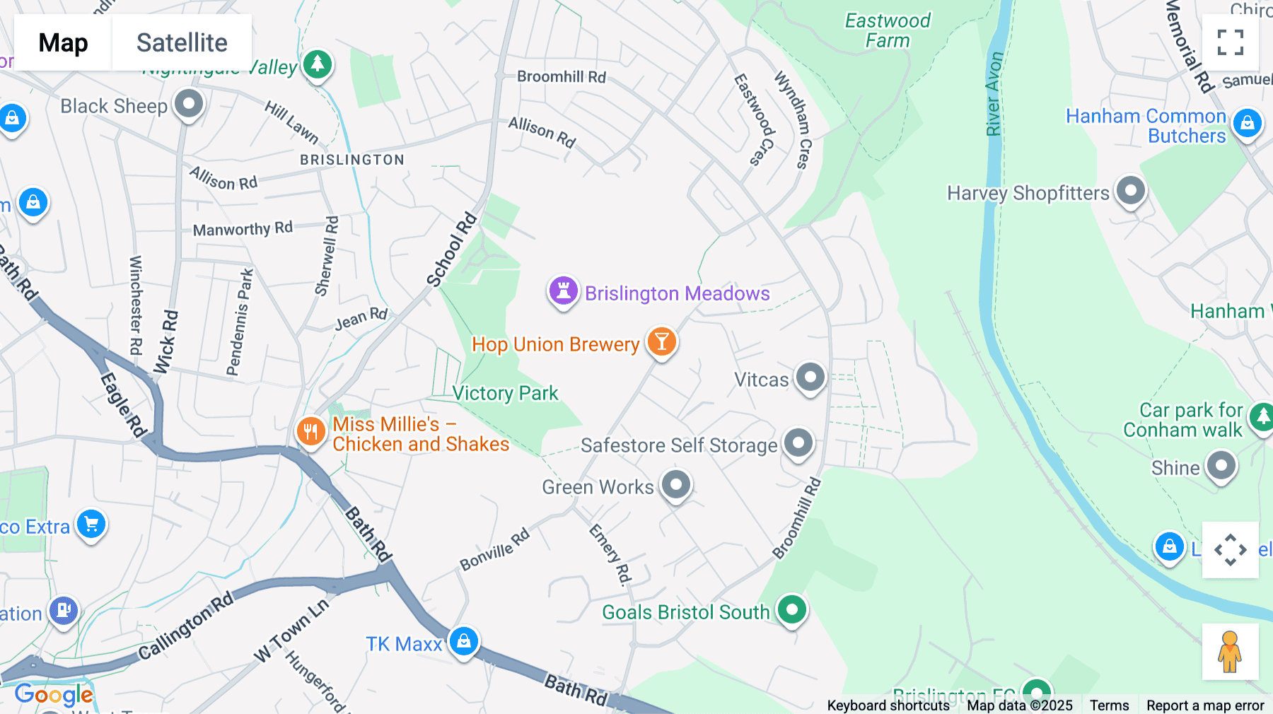 Click for interative map of Regency House,  Bonville Road, Brislington, Bristol
