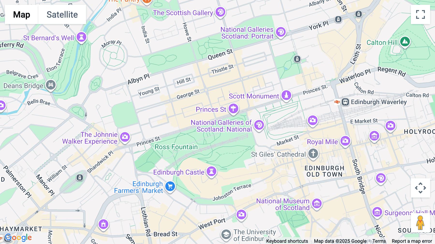 Click for interative map of Abbey House, 80-83 Princes Street, Edinburgh, Edinburgh