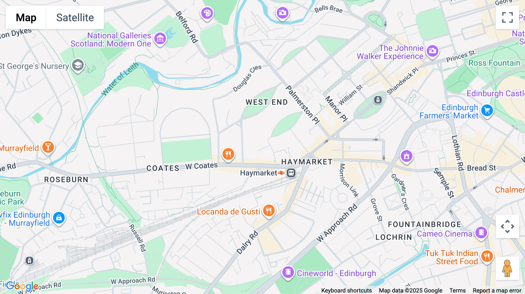 Click for interative map of 21 Lansdowne Crescent, Edinburgh, Edinburgh