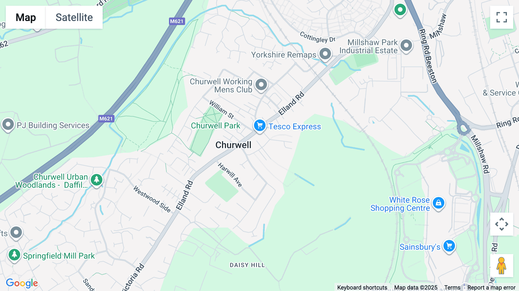 Click for interative map of Turnberry Park, Turnberry Park Road, Gildersome, Leeds, Leeds