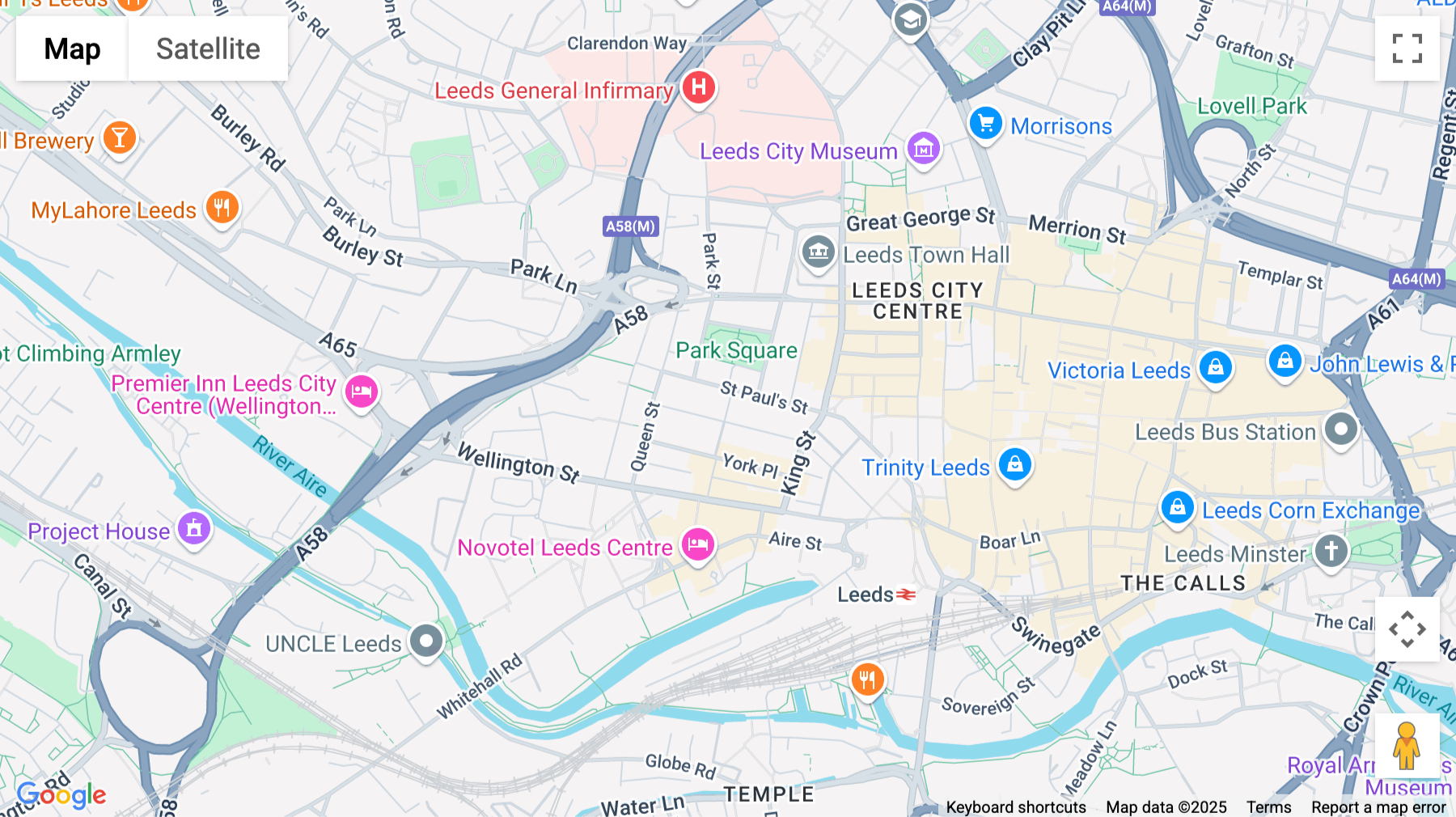 Click for interative map of Vicarage Chambers, 9 Park Square East, Leeds, Leeds