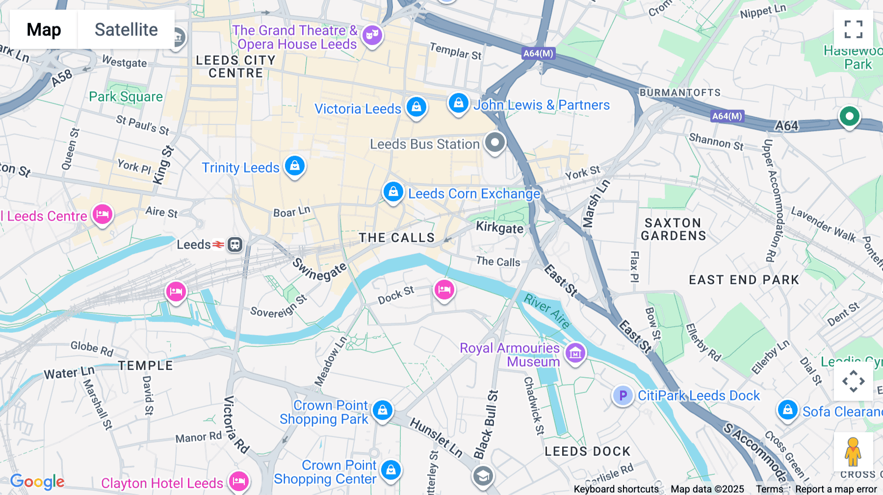 Click for interative map of Calls Wharf, 2 The Calls, Leeds, Leeds