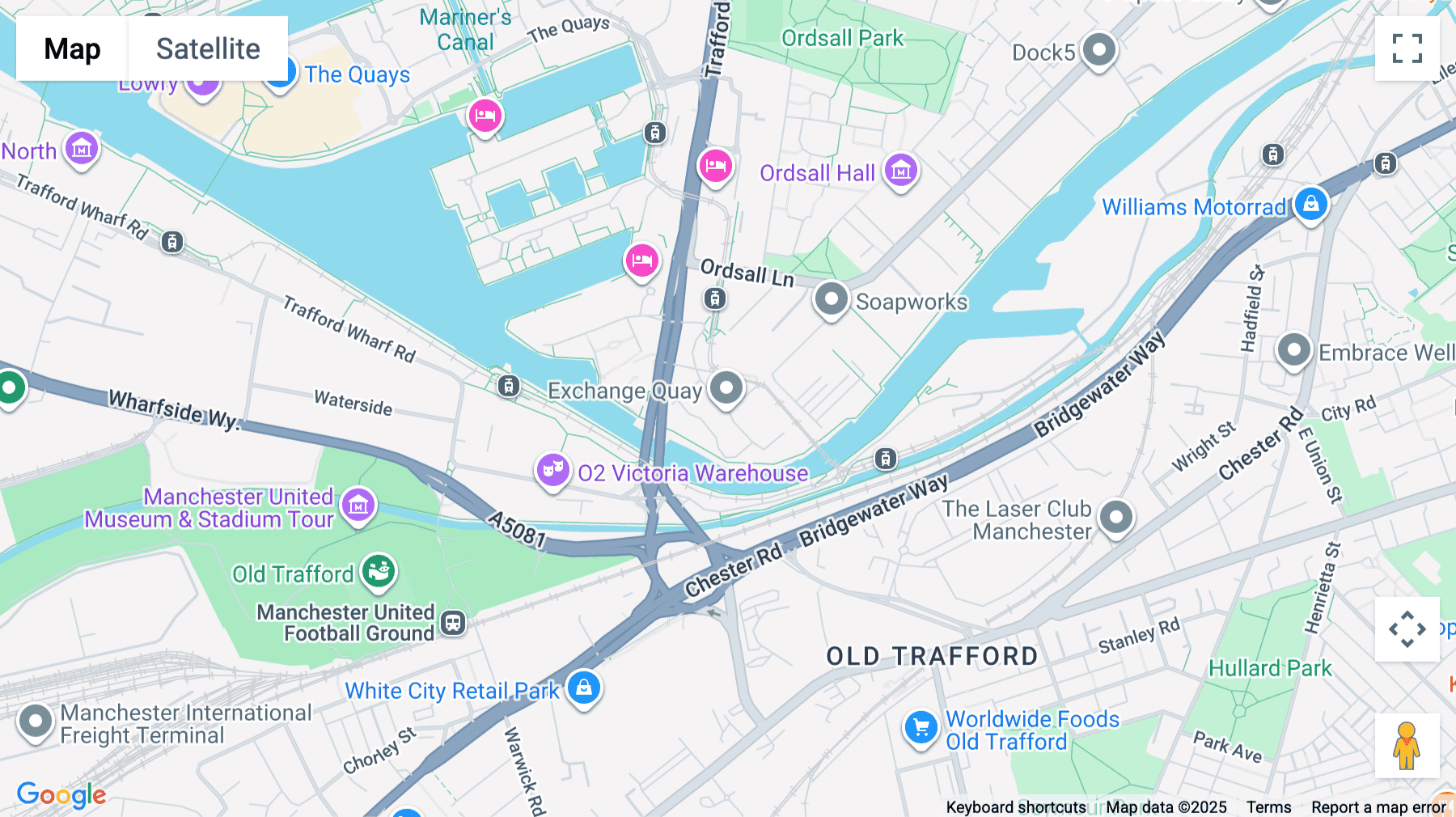Click for interative map of Imperial Court,  Exchange Quay, Manchester, Manchester