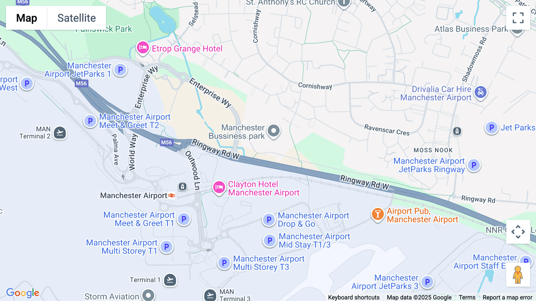 Click for interative map of 3000 Manchester Business Park,  Ringroad West, Aviator Way, Manchester, Manchester