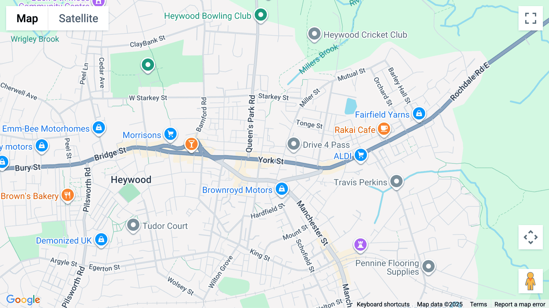 Click for interative map of Independence House, Adelaide Street, Heywood, Rochdale, Rochdale