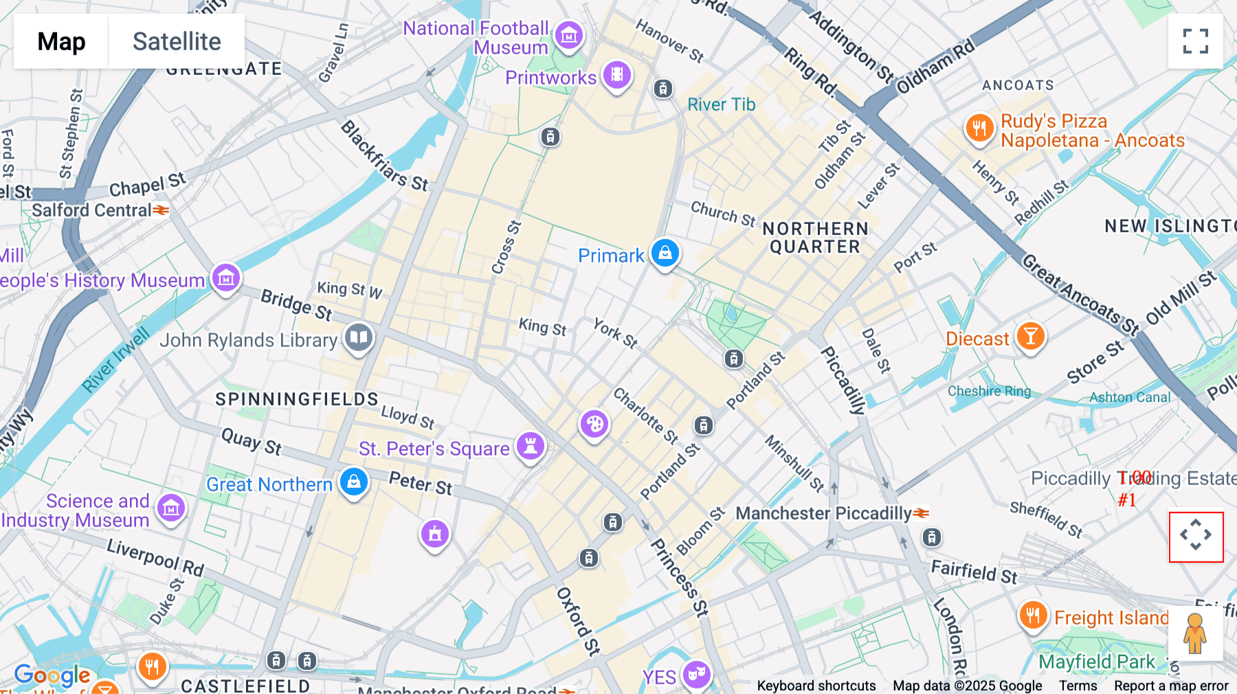 Click for interative map of York House,  20 York Street, Manchester, Manchester
