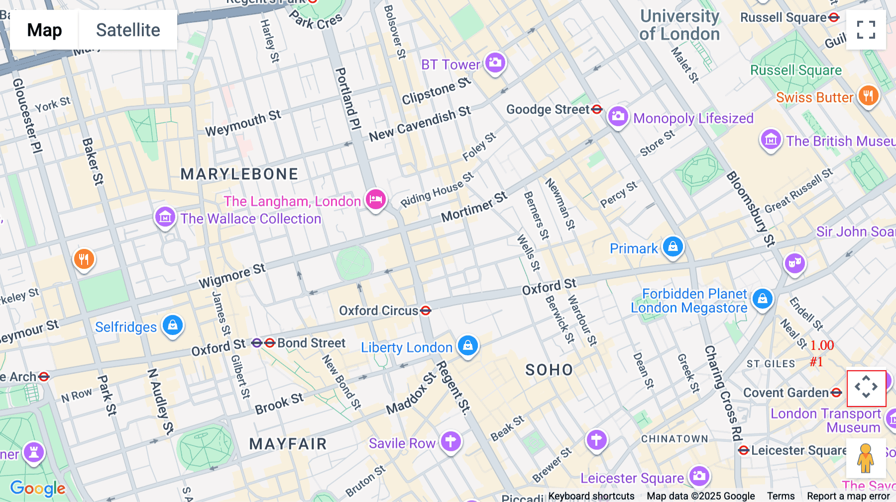 Click for interative map of Twelve Audley House, 12-12a Margaret Street, London W1W, London