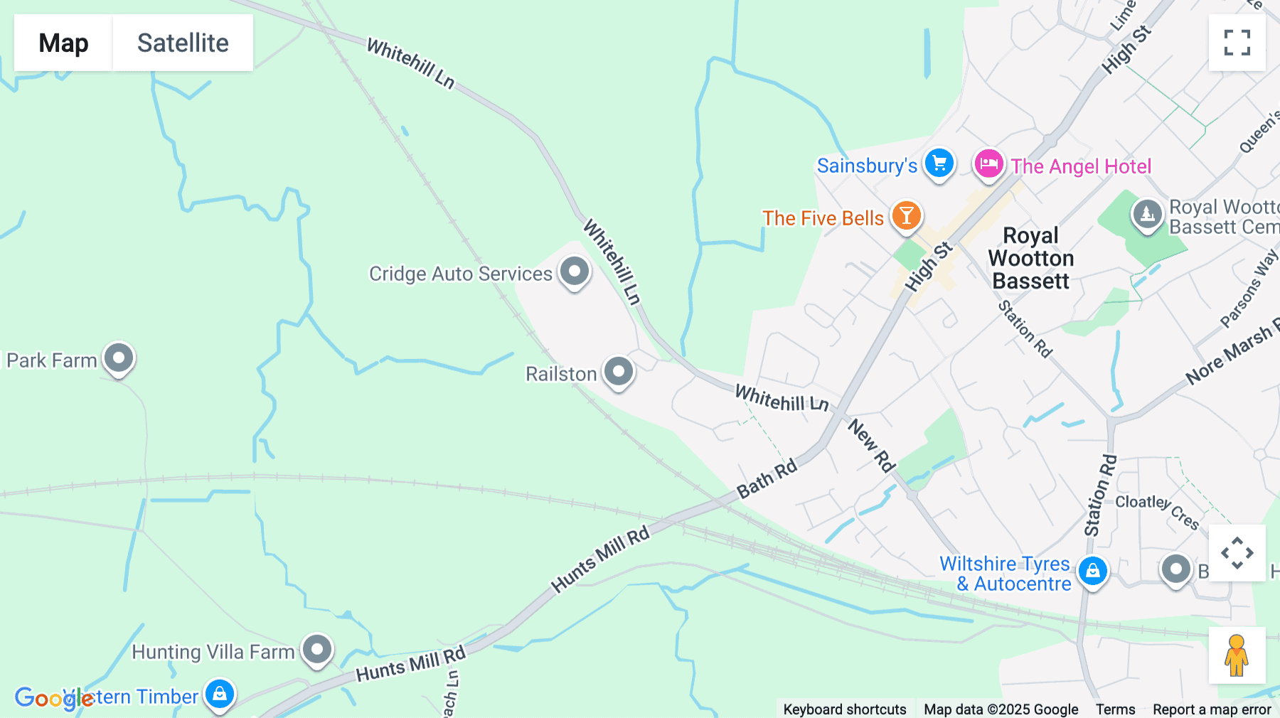 Click for interative map of Bowman House Business Centre, Bowman Court, Whitehill Lane, Royal Wootton Bassett, Swindon