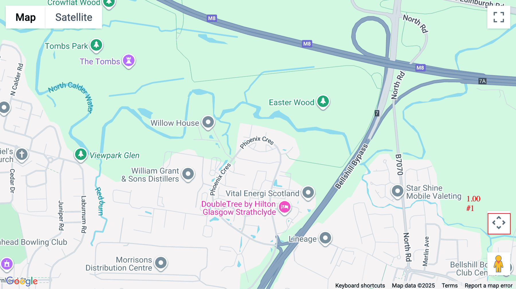 Click for interative map of Grovewood Business Centre, Strathclyde Business Park, Bellshill, Bellshill