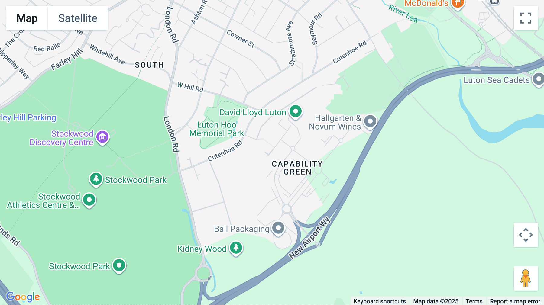 Click for interative map of The Green, 960 Capability Green, Luton, Luton
