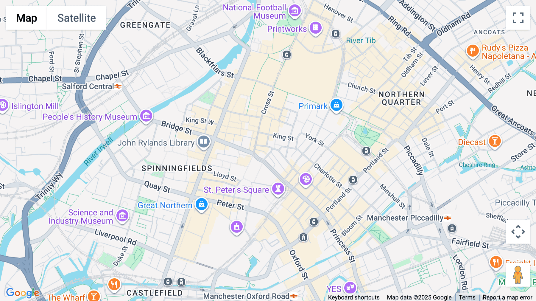 Click for interative map of 82 King Street,  Manchester, Manchester