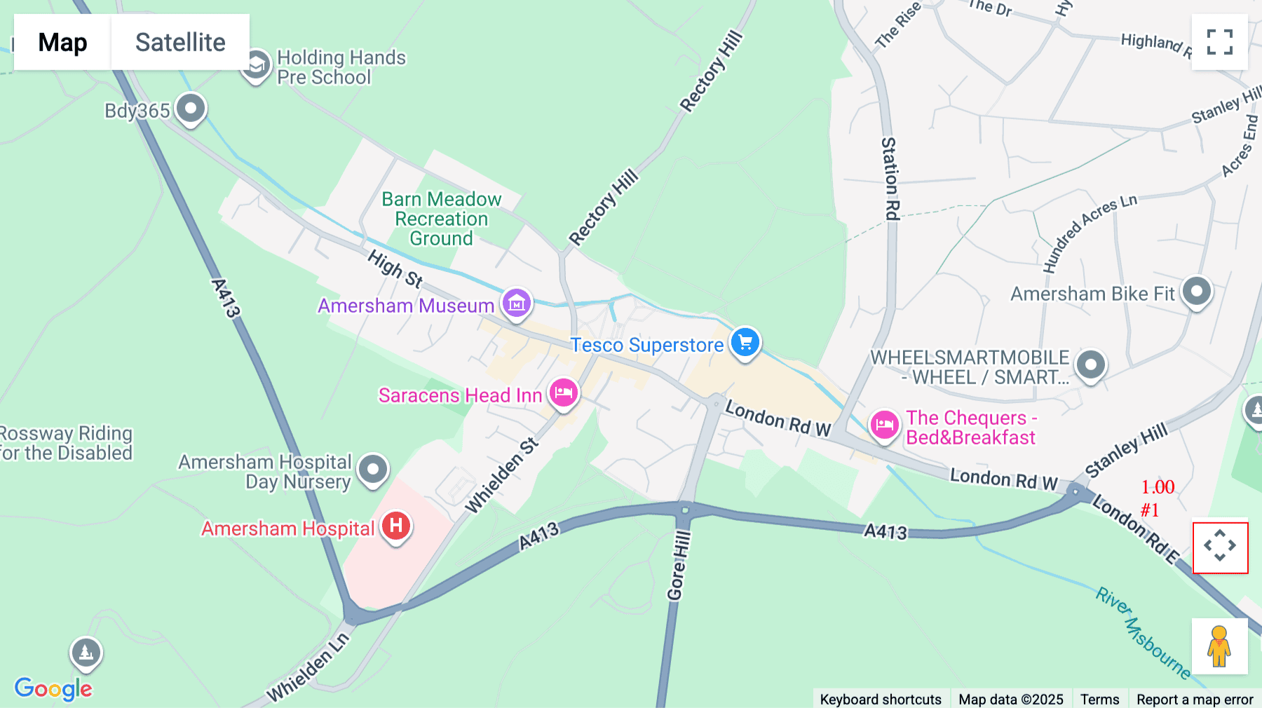 Click for interative map of Palladia St Mary's Court, Broadway, Amersham, Amersham